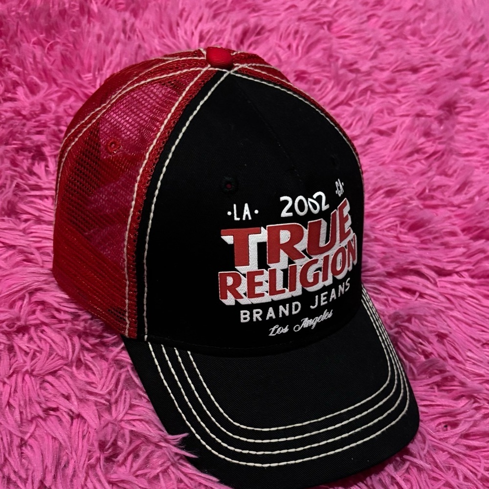 True Religion Trucker Logo Adjustable Cap - Picture 4 of 11